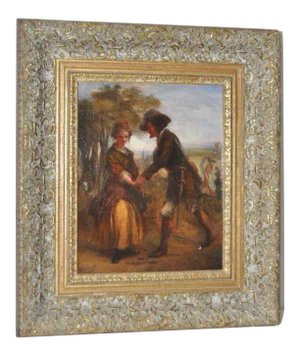 19th Century Romance Oil Painting