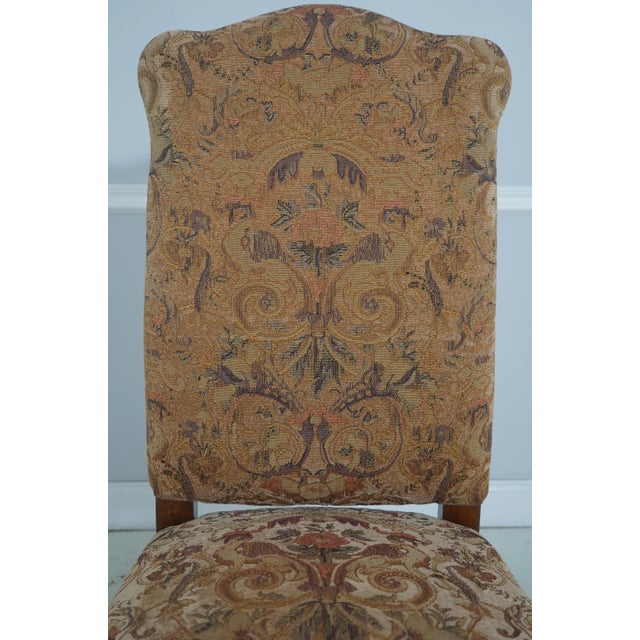 Set of 4 High Back Mahogany Upholstered Dining Chairs For Sale In Philadelphia - Image 6 of 18