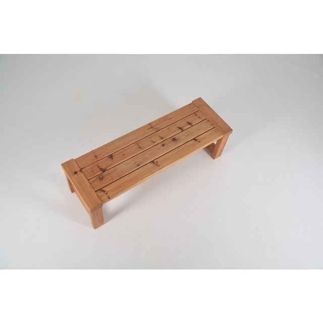 Mid-Century Modern Swedish Pine Bench by Nils Troed for Glas Mäster, 1960s For Sale - Image 3 of 9