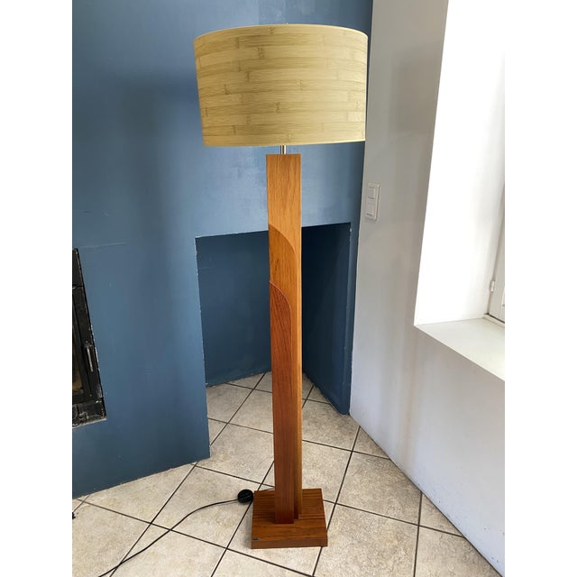 Vintage Scandinavian Teak Floor Lamp in the Style of K-Lighting, 1970s For Sale - Image 10 of 18