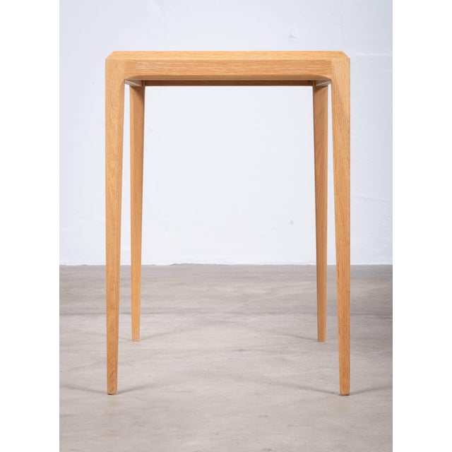 Wood Oak Side Tables with Royal Copenhagen Tiles by Johannes Andersen, 1960s, Set of 2 For Sale - Image 7 of 13