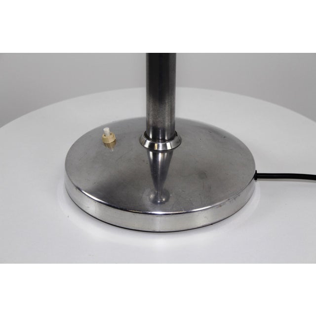 Art Deco Aluminum & Opaline Glass Table Lamp, 1930s For Sale - Image 18 of 18