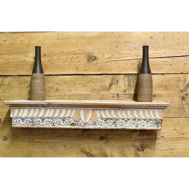 Moroccan Folk Art Painted Wall Shelf, 1960s For Sale - Image 3 of 8