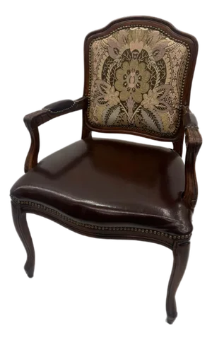Ann Queen Style Needlepoint Arm Chairs