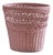 Mid-20th Century Bubble Gum Pink Wicker Wastebasket For Sale