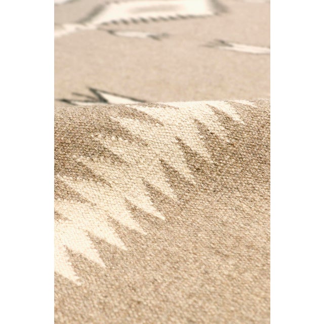 Modern Pasargad Home Tuscany Taupe Wool Area Rug- 8' 1'' X 9'11'' For Sale - Image 3 of 5