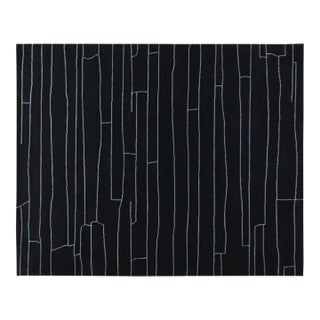 Moroccan Hand Knotted Soft Texture Wool Rug,10'2"X14' For Sale