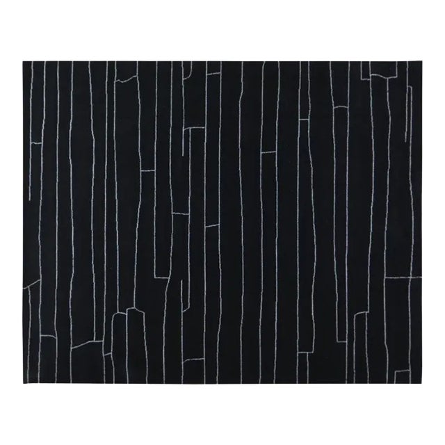 Moroccan Hand Knotted Soft Texture Wool Rug,10'2"X14' For Sale