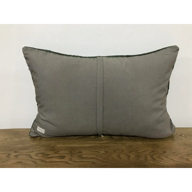 1960s Turkish Tribal Handmade Hemp Lumbar Pillow For Sale - Image 5 of 6