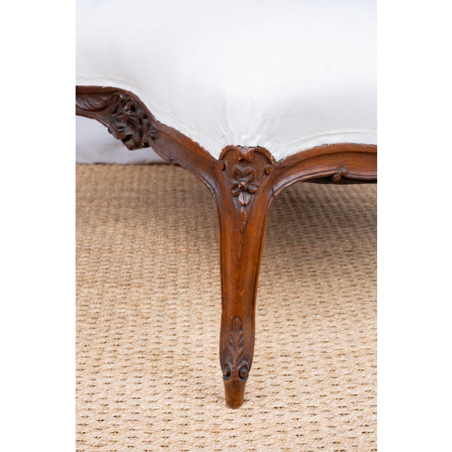 Antique French Upholstered Ottoman For Sale In San Diego - Image 6 of 6
