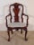 Kindel Winterthur Queen Anne Mahogany Cherry Shell Carved Arm Chair #2 For Sale - Image 9 of 12