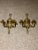 A pair of 1920's gilt bronze sconces with acanthus leaves design