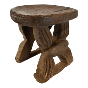 Mid 20th Century Bamileke African Wood Stool