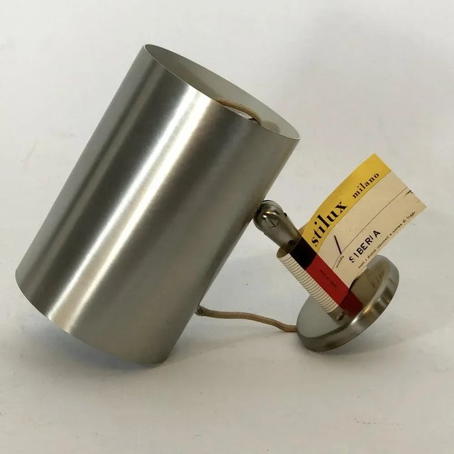 Metal Model Siberia Wall Lamp from Stilux Milano, 1960s For Sale - Image 7 of 10