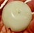 Asian Carved Milky Light Green Stone Fruit Plum For Sale - Image 4 of 6