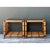 Mid-Century Modern Vintage Trellis Rattan and Glass Side Tables - Pair For Sale - Image 3 of 12