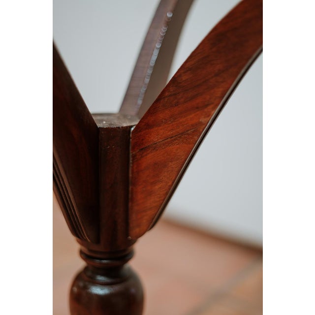 Vintage Solid American Walnut Pedestal Table For Sale - Image 12 of 14