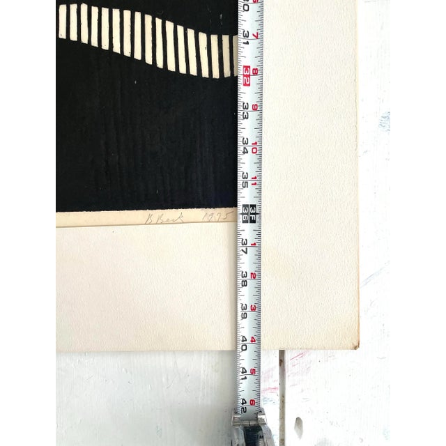 Barbara Beck 1975 Woodblock Print - Signed/Original Matte/Unframed For Sale - Image 4 of 9