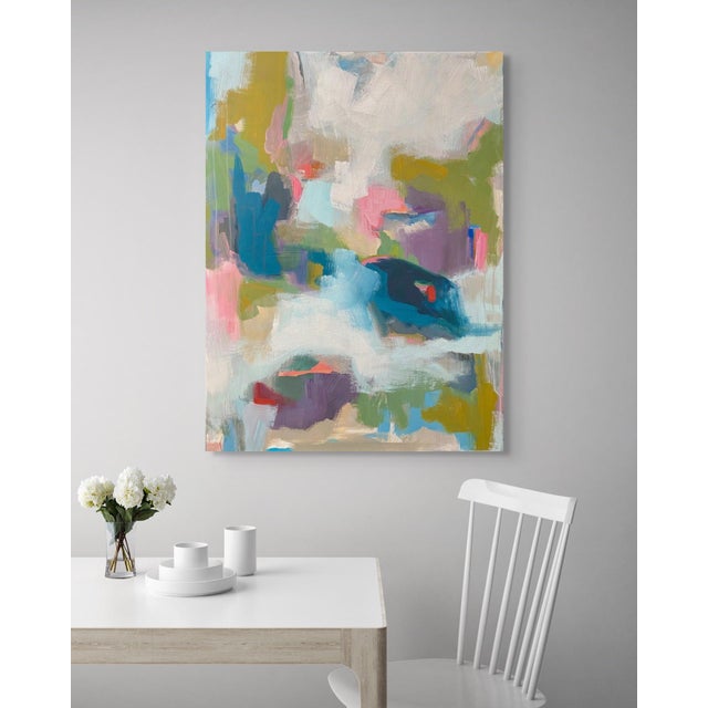 Days Like This by Leigh Ann Van Fossan | Acrylic on Canvas Abstract Colorful Composition For Sale - Image 4 of 5