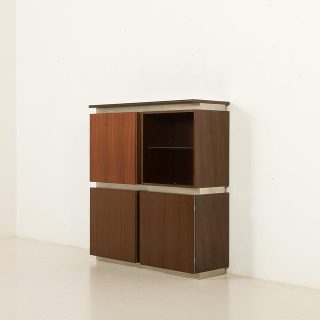Mid-Century Modern Parioli Series Bar Cabinet by Ludovico Arcebis for Acerbis, Italy, 1970s For Sale - Image 3 of 18