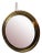 Narcisso Wall Mirror with Brass Frame attributed to Sergio Mazza for Artemide For Sale