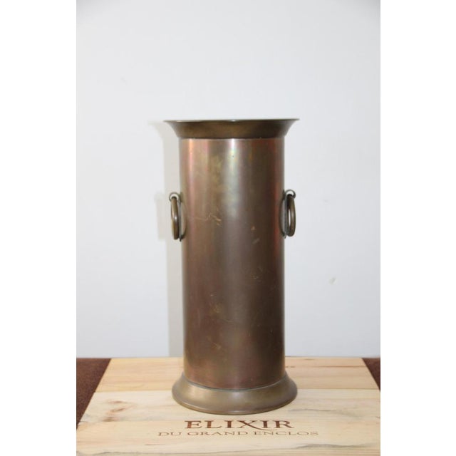 Industrial Minimalist Gold Umbrella and Cane Holder, 1950s For Sale - Image 3 of 10