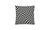 Contemporary Trama Cushion in Black/White Checkered Pattern by Moanne For Sale - Image 3 of 4