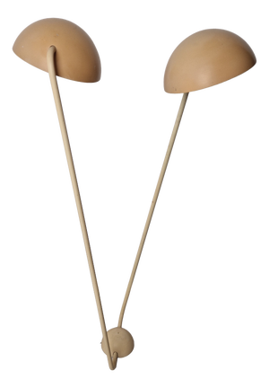 Bikini o Bikoni Wall Lamp in Beige Metal by Raul Barbieri and Giorgio Marianelli for Tronconi, 1980s