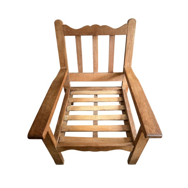 Vintage Unique Lodge Style Mission Oak Lounge Chairs (Pair) For Sale - Image 10 of 14