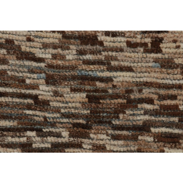Rug & Kilim’s Modern Rug with Beige-brown Geometric Patterns - 13x18 For Sale In New York - Image 6 of 7