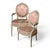 French Pair 19th Century French Louis XVI Painted Armchairs For Sale - Image 3 of 15