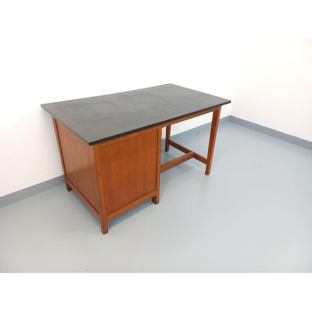 Vintage Desk in Oak, 1960s For Sale - Image 9 of 18