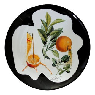 Porcelain Grapefruit Plate from Salvador Dali For Sale