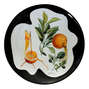 Porcelain Grapefruit Plate from Salvador Dali