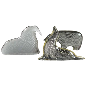 Acrylic Glass Arctic Animal Figurines by Abraham Palatnik, 1960s, Set of 3