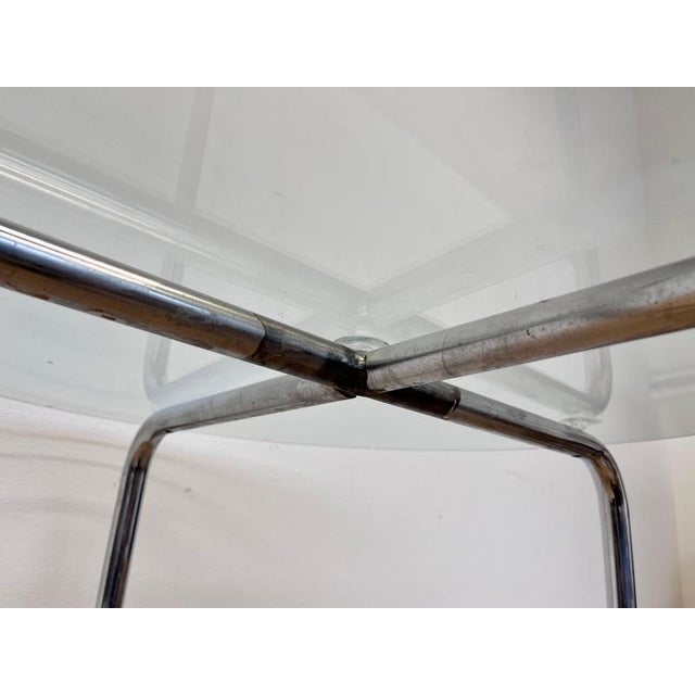 1930s Bauhaus Chrome and Glass Table,1930s For Sale - Image 5 of 10