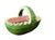 Late 20th Century Vintage Hand-Painted Ceramic Watermelon Basket Serving Bowl For Sale - Image 5 of 9