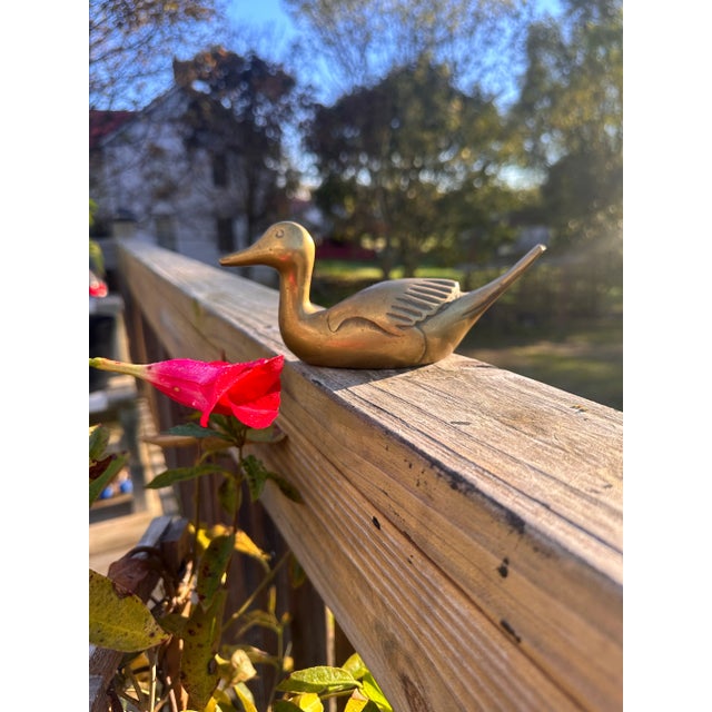 Vintage Solid Brass Swan Swan Cabin Lake Lodge Home Decor Chairish