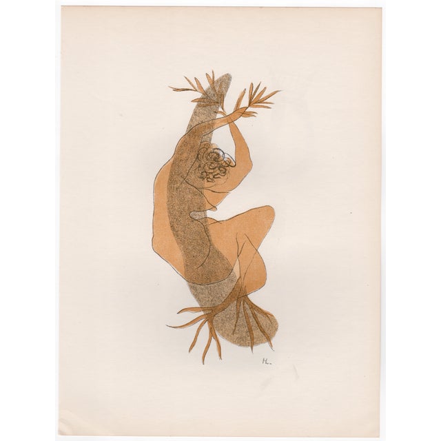Henri Laurens (1885-1954) Apollo (front) and Daphne (back) Two Original Lithographs Year: 1952 Printer: Mourlot Frères for...