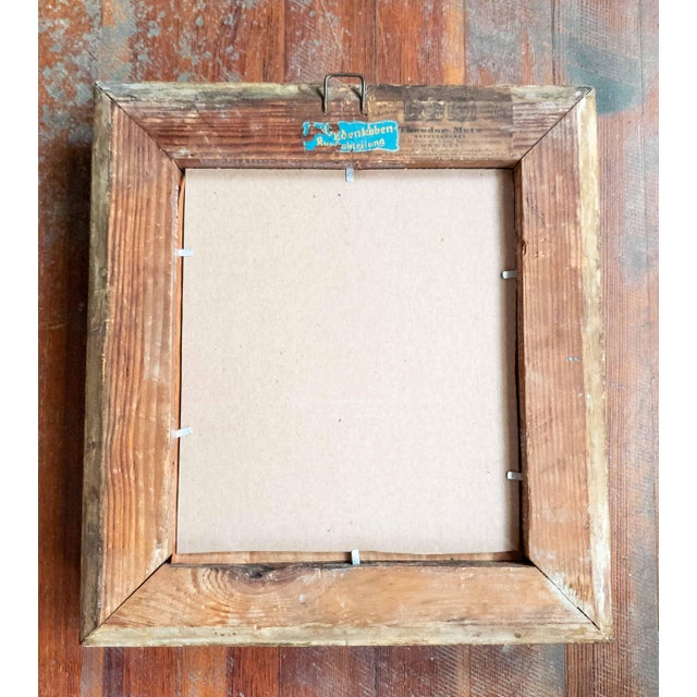 19th Century German Gilt Cove Picture Painting Frame by Theodor Metz For Sale - Image 9 of 11