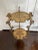Art Nouveau Art Nouveau Two Tier Brass Floral Side Tables Plant Stands - a Pair For Sale - Image 3 of 12