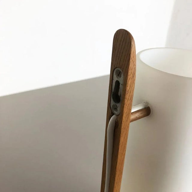 Teak and Glass Wall Sconce by Uno & Östen Kristiansson for Luxus, Sweden For Sale - Image 13 of 18