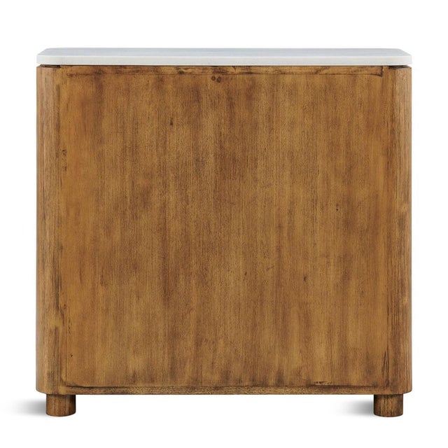 2020s Fluted Wood Bedside Table / Nightstand For Sale - Image 5 of 8
