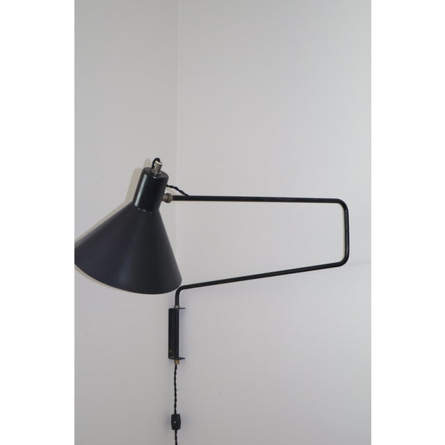 Anvia Wall Sconce by J. Hoogervorst for Anvia Almelo, Netherlands, 1950s For Sale - Image 4 of 16