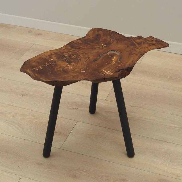 Black Scandinavian Wooden Table, 1990s For Sale - Image 8 of 8