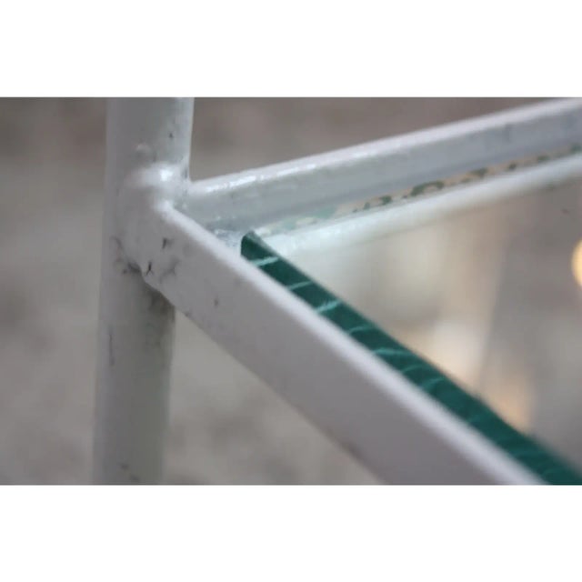 Pair of Mid-Century Painted Iron Arched Etageres For Sale - Image 11 of 13