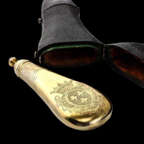 Antique Silver Gilt Scent Flask with Coronet Engraving, 1690s For Sale - Image 17 of 18