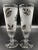Mid-Century Modern Vintage Libbey Tall Silver Leaf & Frosted Footed Pilsner Beer Glasses - a Pair For Sale - Image 3 of 13