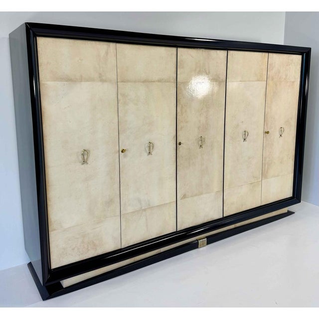 1940s Italian Art Deco Wardrobe by Osvaldo Borsani, 1940s For Sale - Image 5 of 18