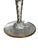 Set of two Saint-Louis Excellence model glasses, 25 cm tall. One of the glasses has very small chips on the diamond-shaped...